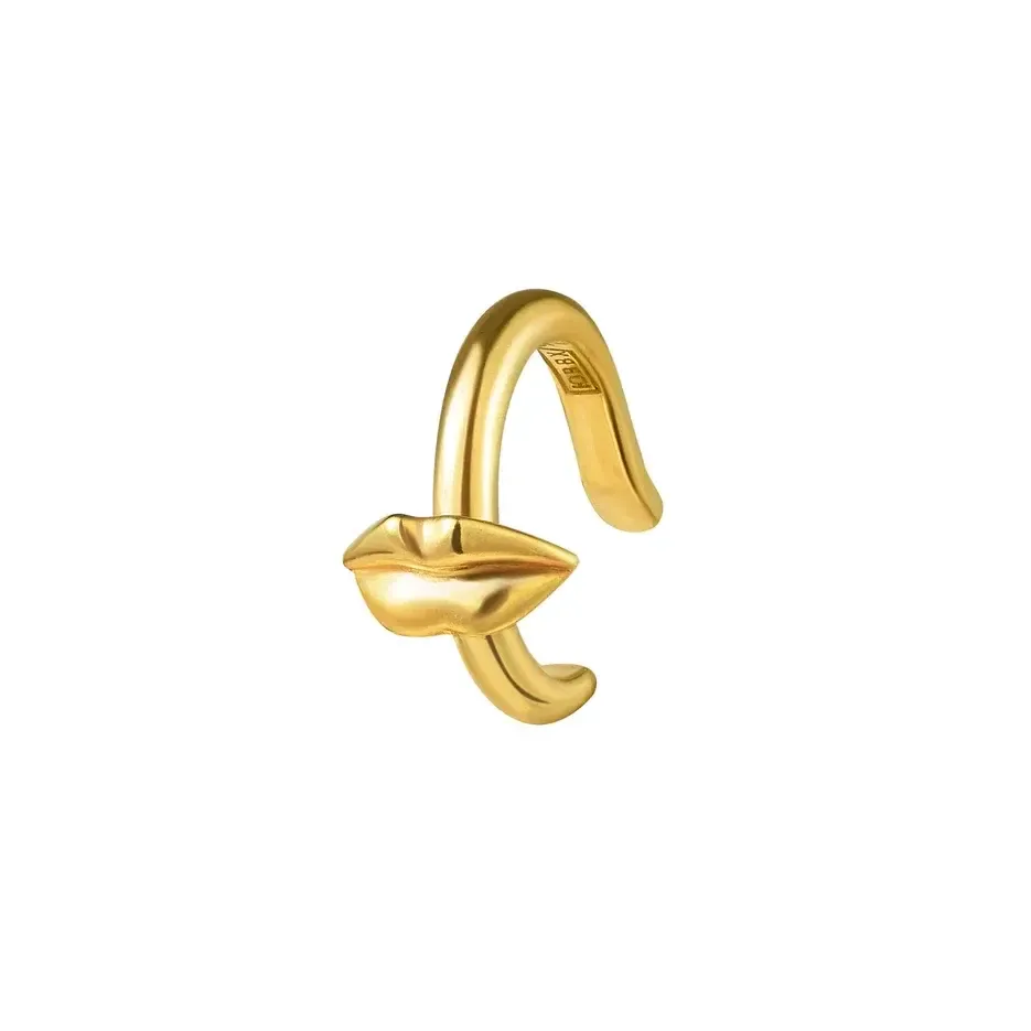 Кафф Kiss Me Softly Lip Cuff - Gold BON BON фото 1