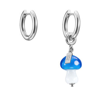 Серьги Mushroom Silver-Blue Earrings KOTLO STUDIO