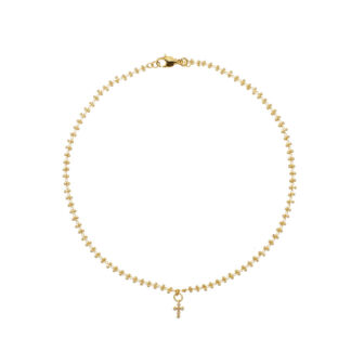 Цепь Single Gold Chain With A Cross Necklace LA CONCEPTION DE SAFINA ANTONI