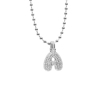 Колье My ABC Ball Chain Necklace - Silver HOLLY JUNE