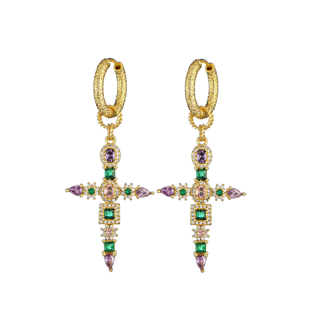 Серьги Spanish Cross Earring LA CONCEPTION DE SAFINA ANTONINA фото 1