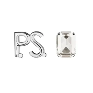 Серьги P.S. Crystal Rhodium Earrings PHENOMENAL STUDIO