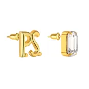 Серьги P.S. Crystal Gold Earrings PHENOMENAL STUDIO фото 3