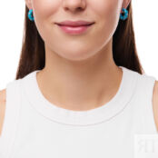 Серьги Dainty Donut Earrings – Blue VIVA LA VIKA фото 2