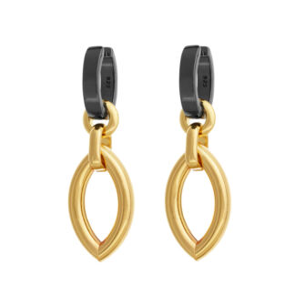 Серьги Confidence Black And Gold Earring LA CONCEPTION DE SAFINA ANTONINA