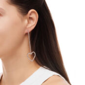 Серьги Dangling Heart Earrings BLING BLING фото 3