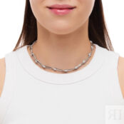 Колье Crystal Pin Necklace – Silver BLING BLING фото 2