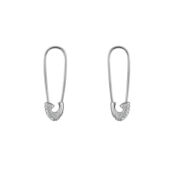 Серьги Crystal Pin Earrings - Silver VIVA LA VIKA фото 1