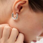 Серьги Base Hoop Earrings MOONSWOON фото 4