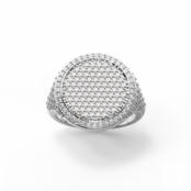 Кольцо Signet Ring With Zirconites - Silver JEWLIA фото 2