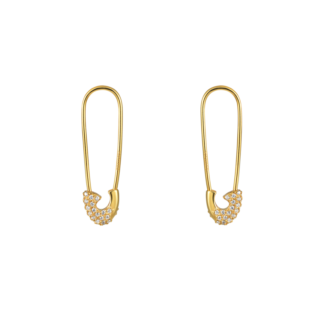 Серьги Crystal Pin Earrings - Gold VIVA LA VIKA