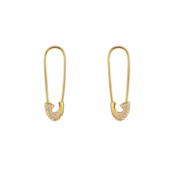 Серьги Crystal Pin Earrings - Gold VIVA LA VIKA фото 1