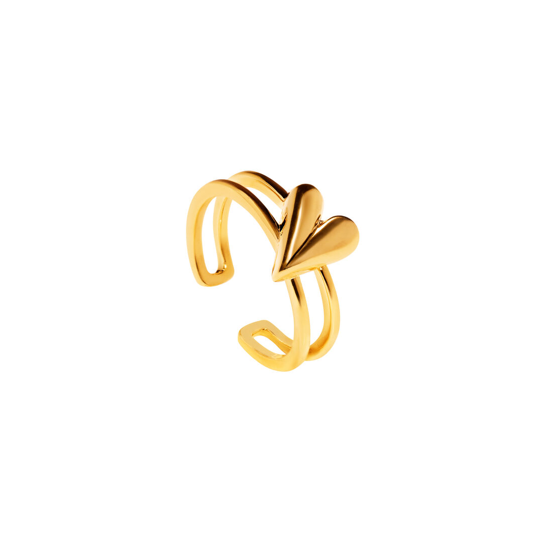 Кольцо A Ring With A Heart - Gold FREE FORM фото 1