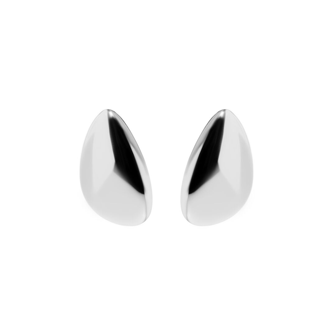 Серьги Silver Large Volume Earrings FREE FORM фото 1