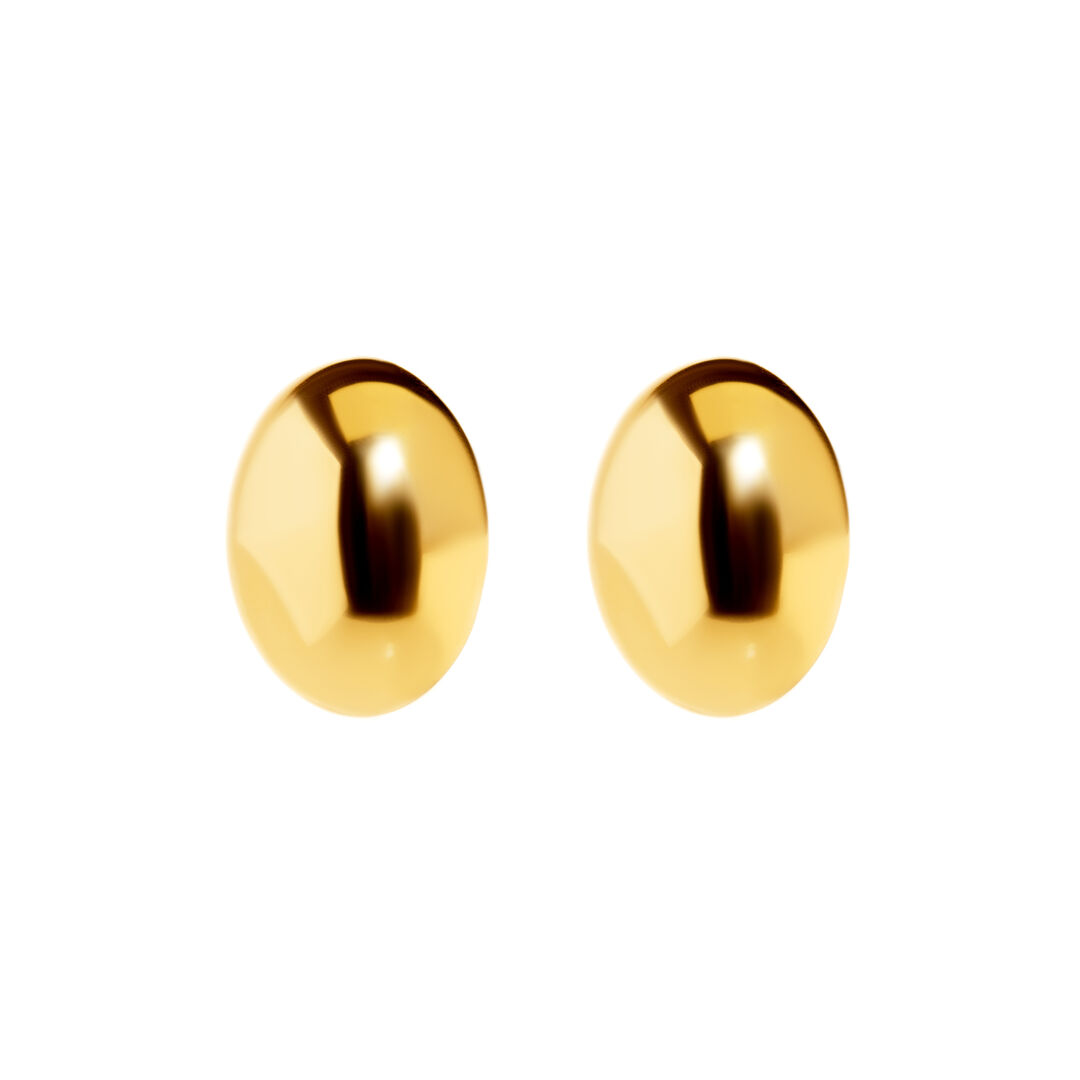 Серьги Gold Voluminous Round Earrings FREE FORM фото 1