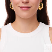 Серьги Gold Voluminous Round Earrings FREE FORM фото 2