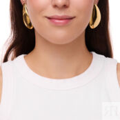 Серьги Gold Large Volume Earrings FREE FORM фото 2