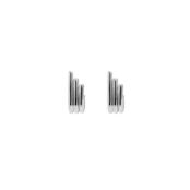 Серьги Silver Vertical Tubes Earrings FREE FORM фото 3