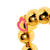 Браслет A Pink Heart Among Spheres Gold Bracelet FREE FORM фото 3