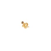 Лабрет Snake Stud Earring - Gold VIVA LA VIKA фото 3