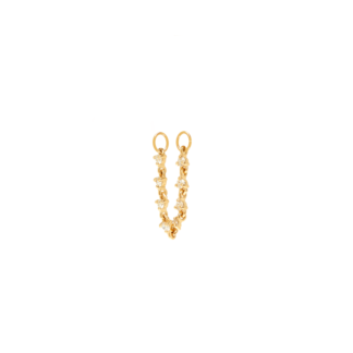 Цепь-Моносерьга White Topaz Earring Chain VIVA LA VIKA