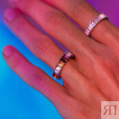 Кольцо Wide Silver Rainbow Ring SECRETS фото 5