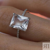 Кольцо Baguette Crystal Ring SECRETS фото 2