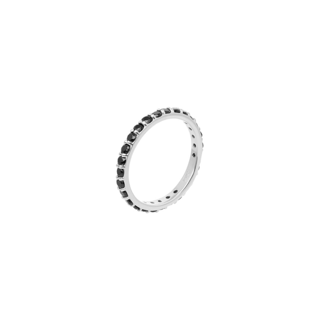 Кольцо Pave Ring – Silver Black VIVA LA VIKA фото 1