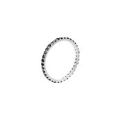 Кольцо Pave Tiny Ring – Silver Black VIVA LA VIKA фото 1