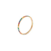 Кольцо Pave Tiny Ring – Gold Rainbow VIVA LA VIKA фото 1