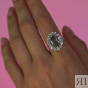 Кольцо Oval Green Amethyst Ring SECRETS фото 3