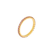 Кольцо Pave Tiny Ring – Gold Violet VIVA LA VIKA фото 2