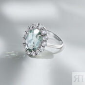 Кольцо Oval Green Amethyst Ring SECRETS фото 5