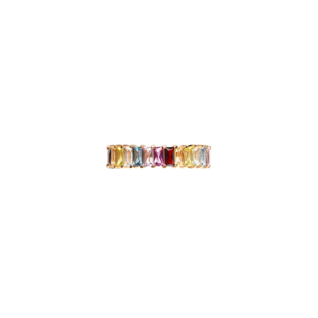 Кольцо Wide Gold Rainbow Ring SECRETS фото 1