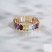 Кольцо Wide Gold Rainbow Ring SECRETS фото 5