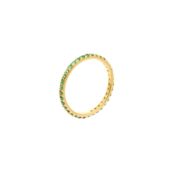 Кольцо Pave Tiny Ring – Gold Green VIVA LA VIKA фото 1