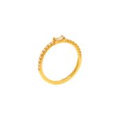 Кольцо Gold Thin Baguette Ring – Crystal VIVA LA VIKA фото 3