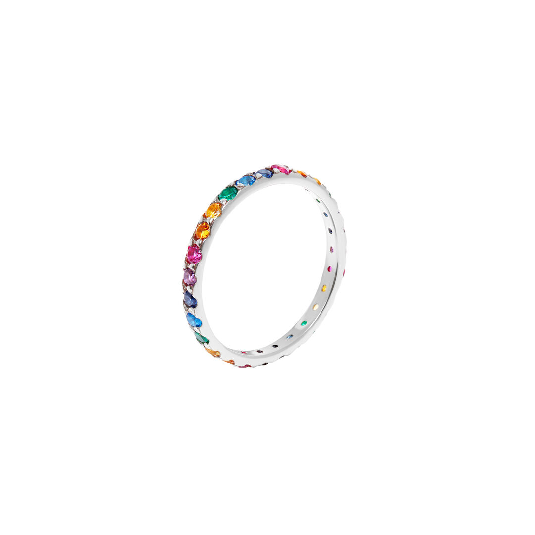 Кольцо Pave Ring – Silver Rainbow VIVA LA VIKA фото 1