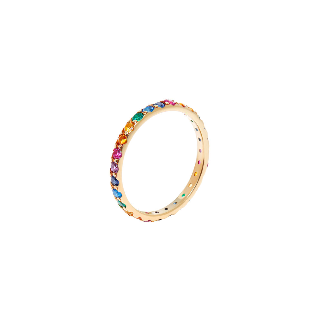 Кольцо Pave Ring – Gold Rainbow VIVA LA VIKA фото 1