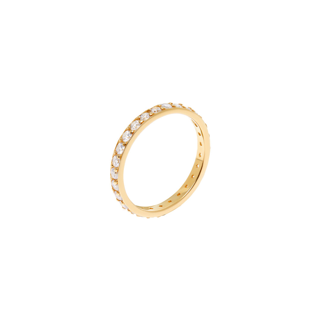 Кольцо Pave Ring – Gold Crystal VIVA LA VIKA фото 1