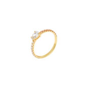 Кольцо Pear Ring – Gold Champagne VIVA LA VIKA фото 1