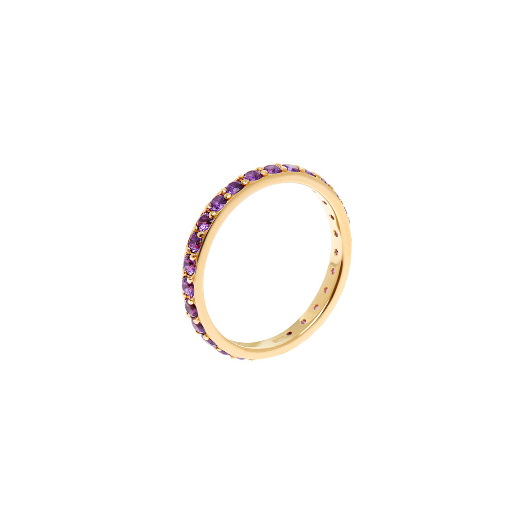 Кольцо Pave Ring – Gold Violet VIVA LA VIKA фото 1