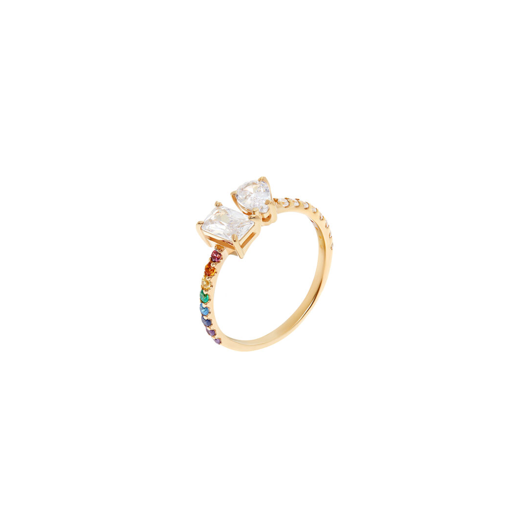 Кольцо Two Gems Ring – Rainbow VIVA LA VIKA фото 1