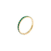 Кольцо Pave Ring – Gold Green VIVA LA VIKA фото 1