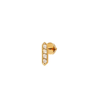 Пусет Diamond Bar Stud Earring – Gold VIVA LA VIKA