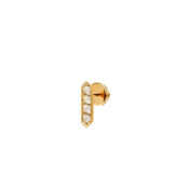 Пусет Diamond Bar Stud Earring – Gold VIVA LA VIKA фото 1