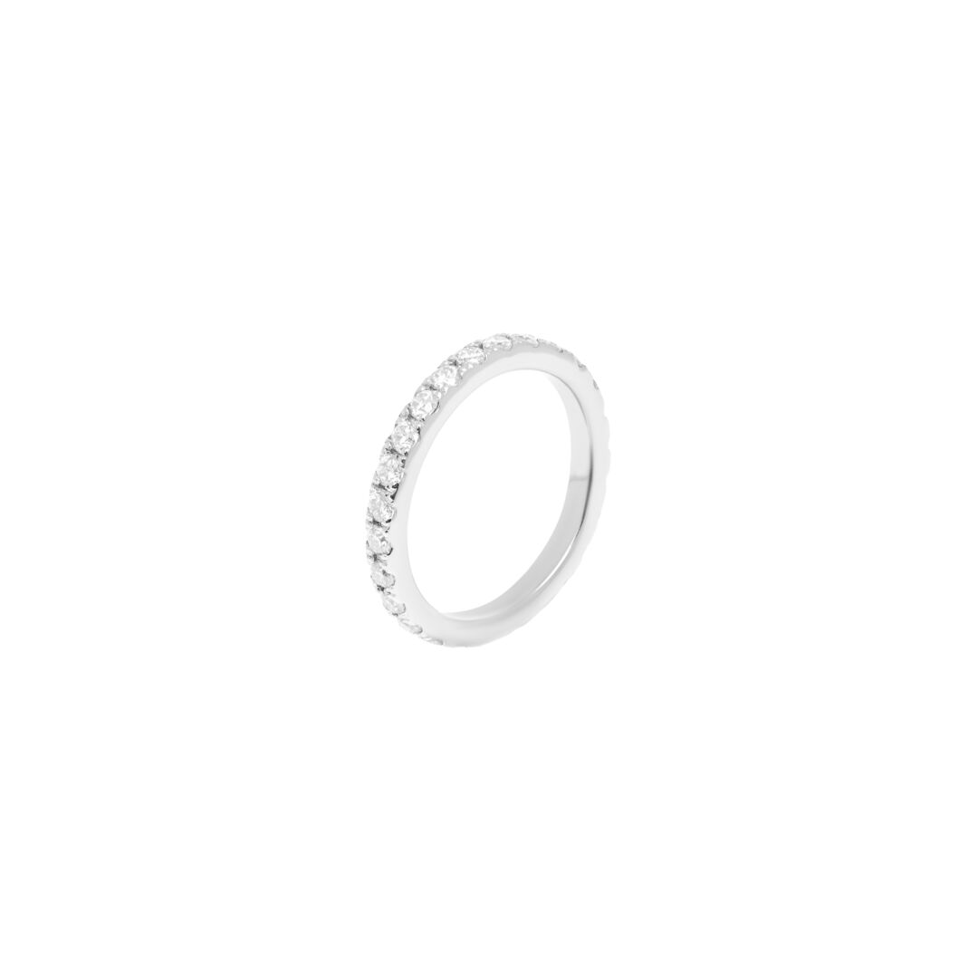 Кольцо Classic Pave Ring By VLV – 2.0 mm VIVA LA VIKA фото 1