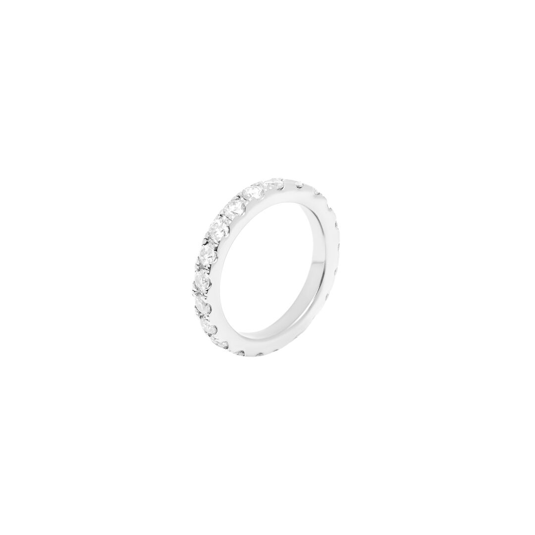 Кольцо Classic Pave Ring By VLV – 2.5 mm VIVA LA VIKA фото 1