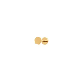 Лабрет Plain Polygon Stud Earring - Gold VIVA LA VIKA