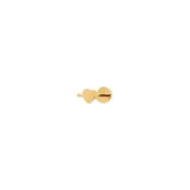 Лабрет Plain Broken Heart Stud Earring – Gold VIVA LA VIKA фото 1